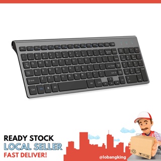 [sgstock] Wireless Keyboard, J JOYACCESS 2.4G Slim and Compact Wireless Keyboard with Numeric Pad for Laptop, MacBook Ai