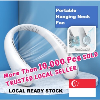 [SG SELLER 🇸🇬] Leafless Fan USB Rechargeable Portable Outdoor Hanging Neck Fan