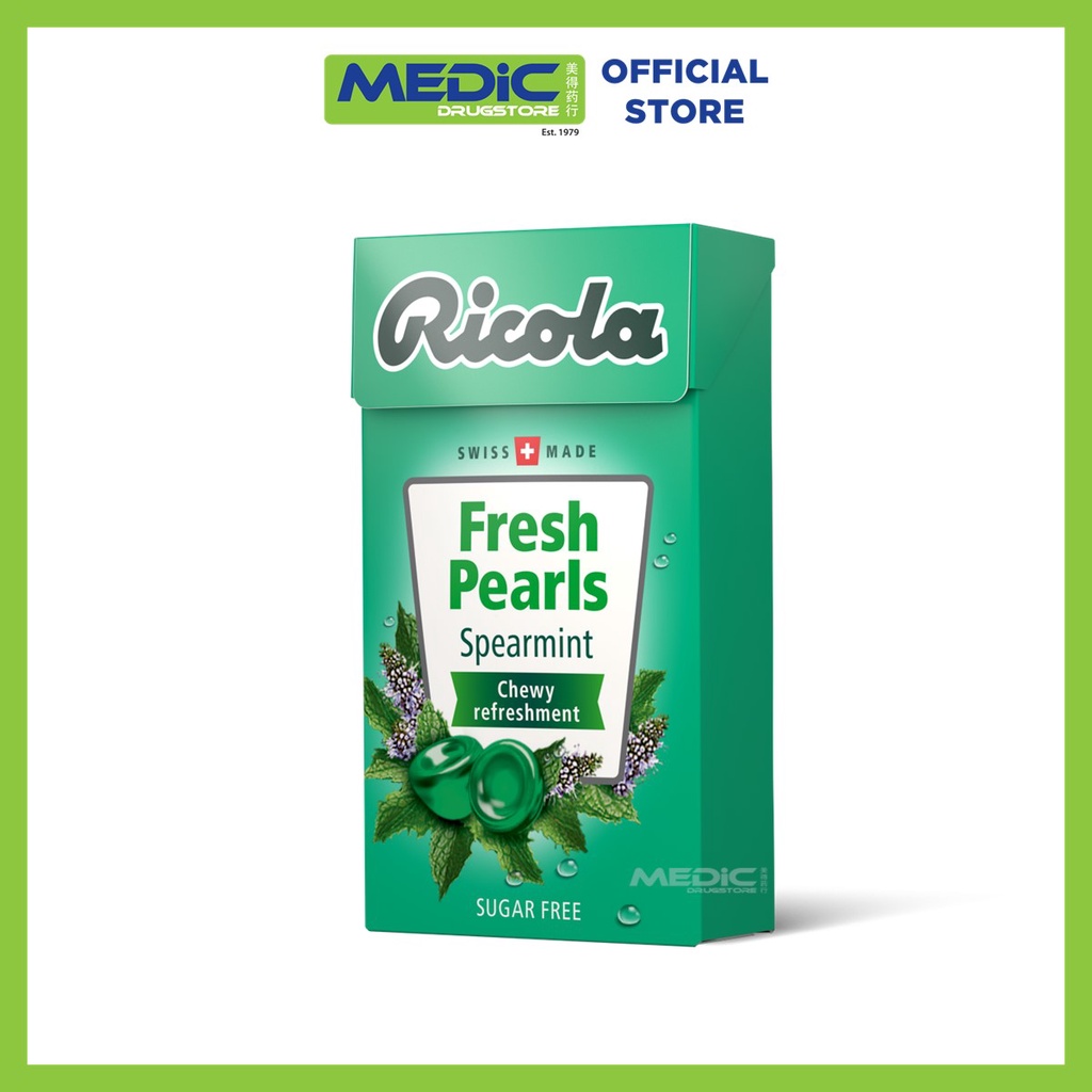 [Bundle of 15] Ricola Pearls Spearmint Mint 25g - By Medic Drugstore ...
