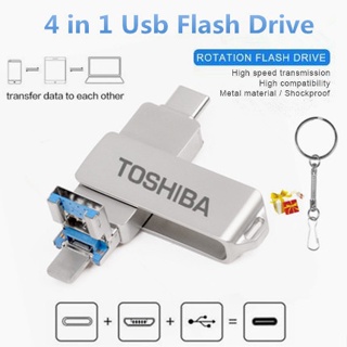 Toshiba Usb3.0 Flash Drive 4-in-1 Usb Memory Stick 1TB  Otg Pen Drive For Phone External Storage
