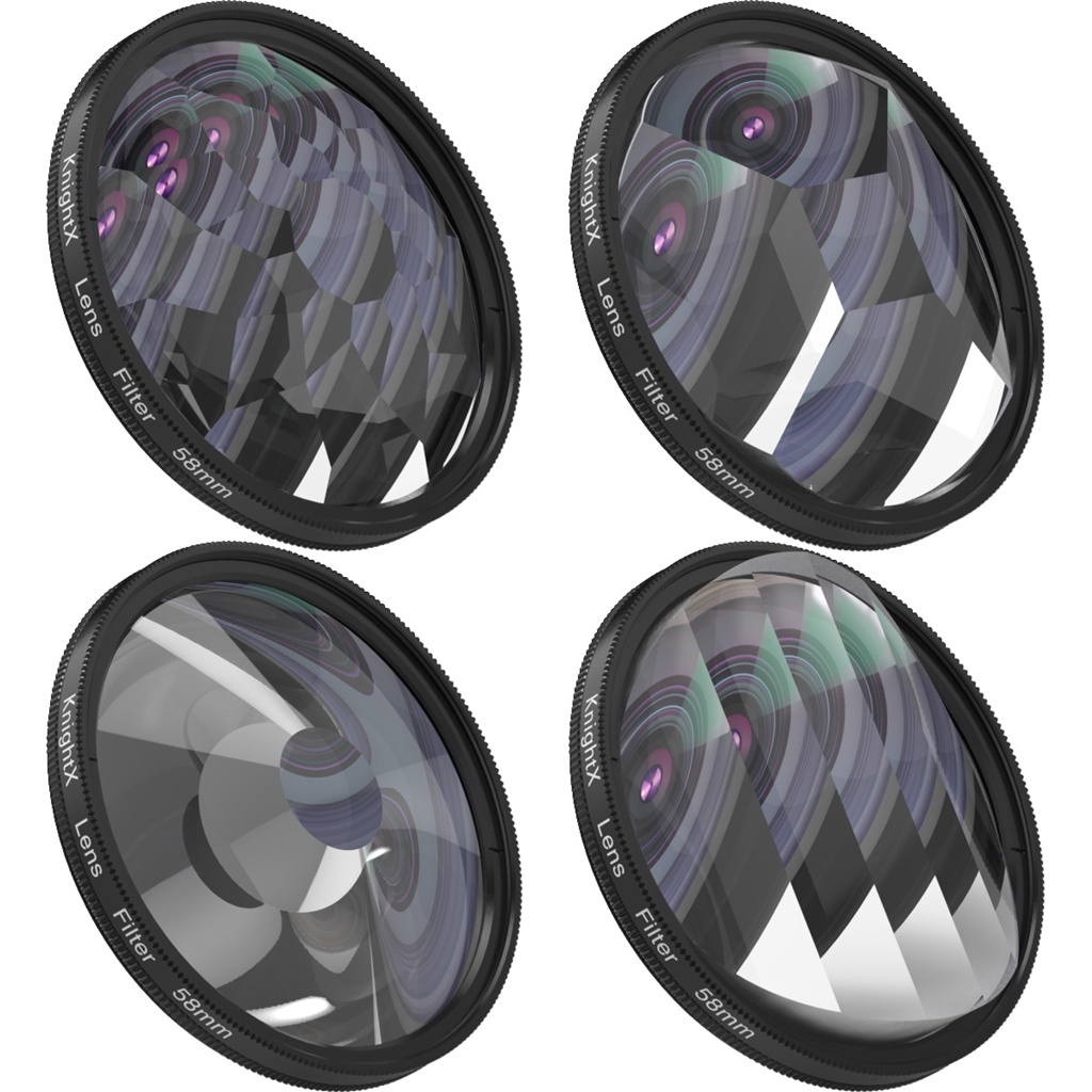 KnightX Swirl Prism Filter Photography Accessories Prism Kit Nd UV