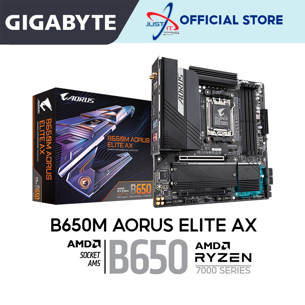 GIGABYTE B650M AORUS ELITE AX WIFI DDR5 AM5 GAMING MAINBOARD COMBO DEAL