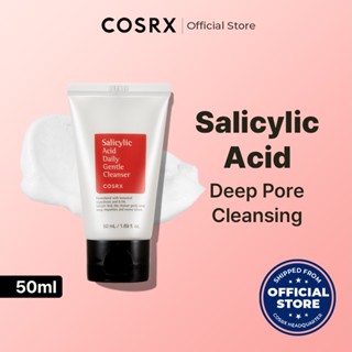 [COSRX OFFICIAL] [MINI SIZE] Salicylic Acid Daily Gentle Cleanser 50ml, Salicylic Acid 0.5%, Tea Tree Leaf Oil 0.2%, Acne Treatment Cleanser for Acne-prone Skin