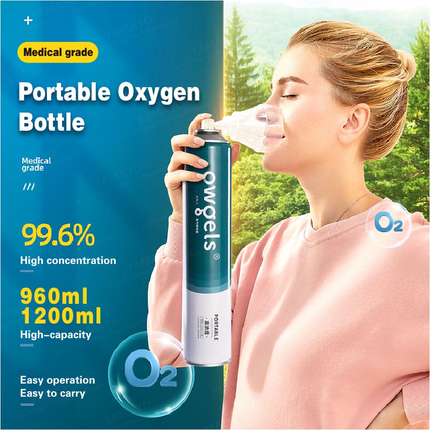 Portable Oxygen Bottle || Household Tank Travel Inhalation Anaemia ...