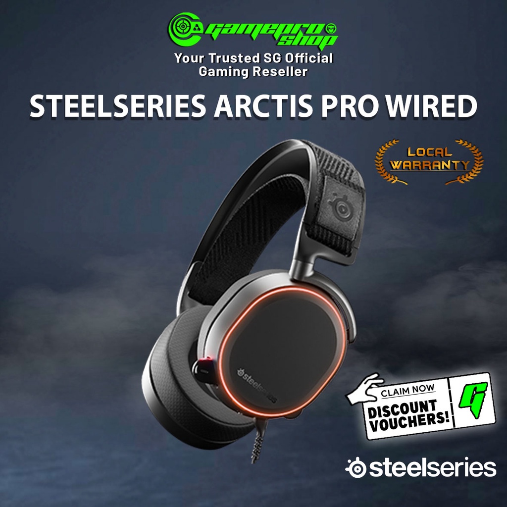SteelSeries Arctis Pro Wired Gaming Headset USB ChatMix Dial HiRes
