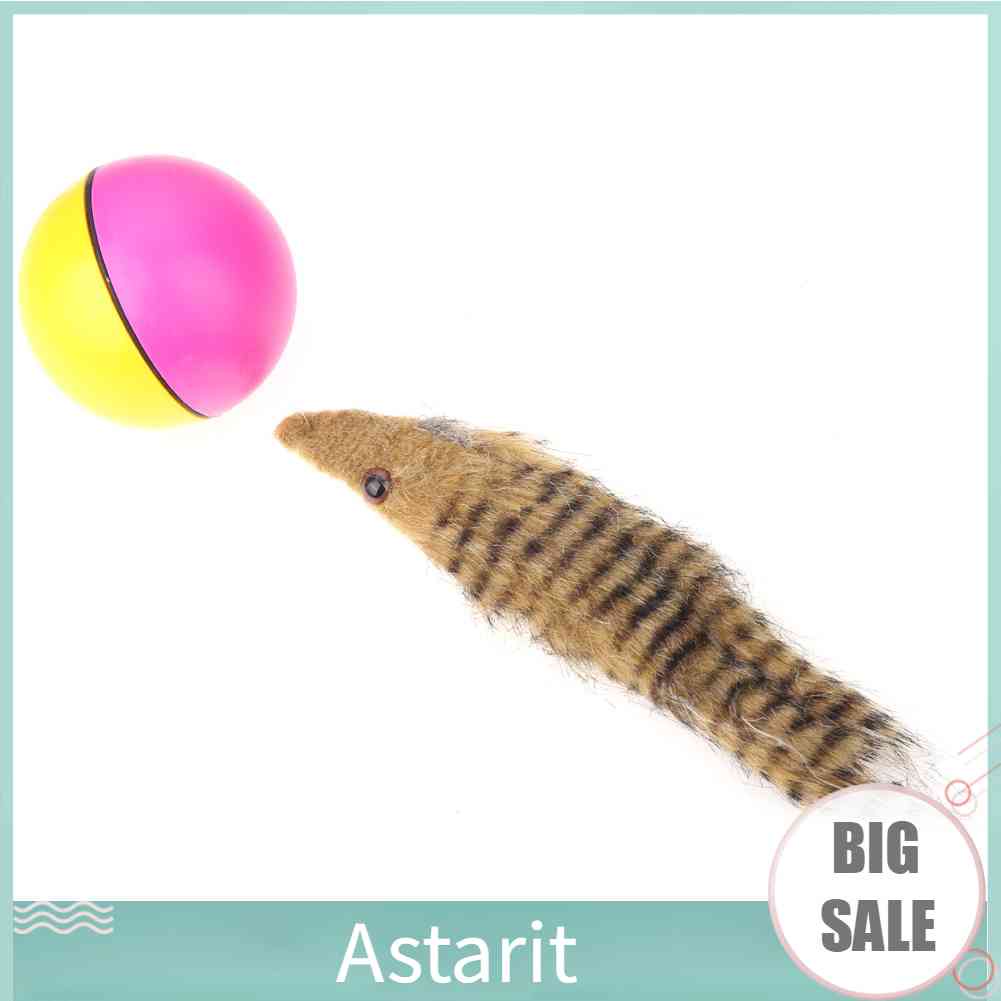 Dog Cat Beaver Weasel Puppy Rolling Play Random Alive New Pet Toy Jump Ball