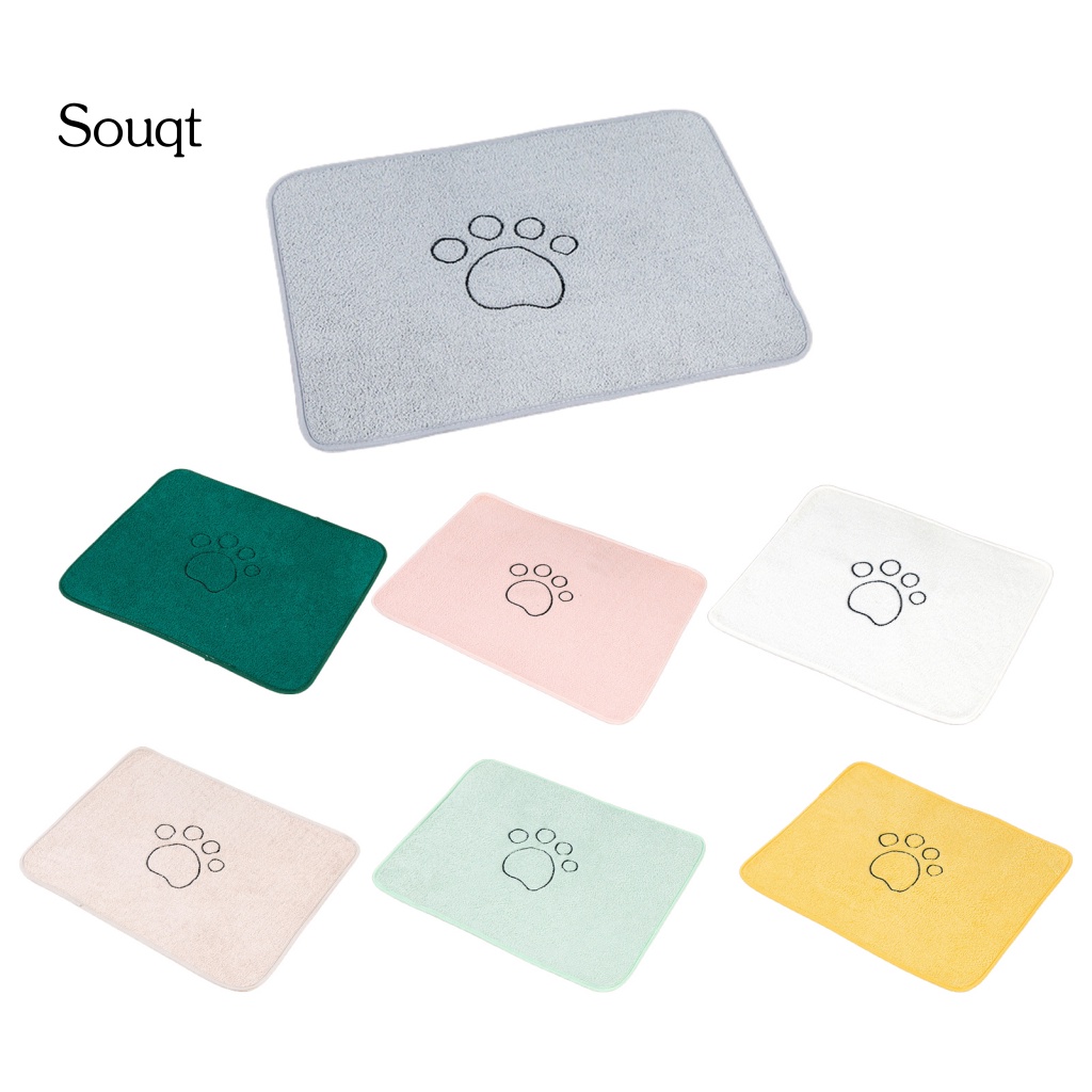 Souqt Scratch-resistant Dog Mat for Floor Puppy Cat Warm  Cushion Pad Bite Resistant