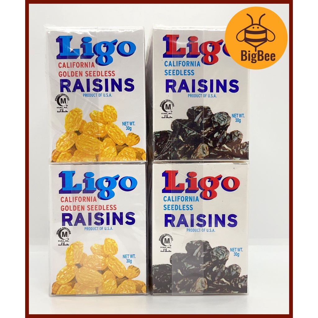 Ligo Raisins 30g x 4pkts Ligo Brand California Seedless Raisins