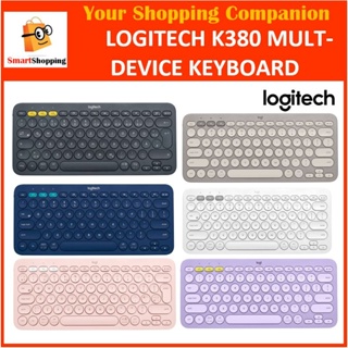 Logitech K380 Multi-Device Bluetooth wireless Keyboard K 380 Black Blue KB Rose White [Limited Time Promo]