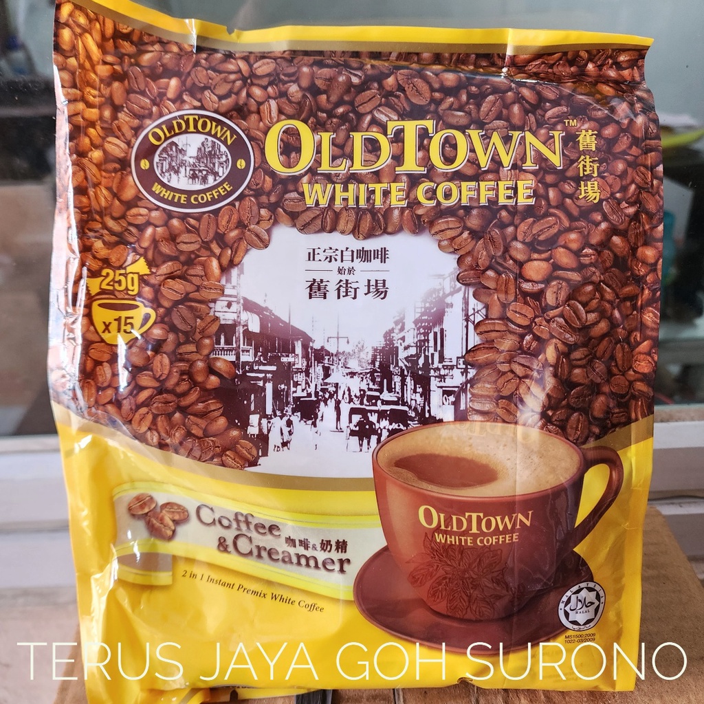 Old Town White Coffee and Creamer OldTown White Coffee 2 in 1 No Sugar