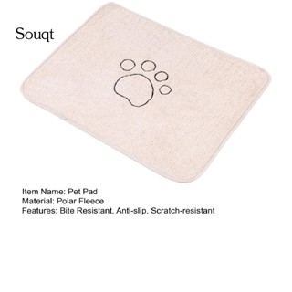 Souqt Scratch-resistant Dog Mat for Floor Puppy Cat Warm  Cushion Pad Bite Resistant #2