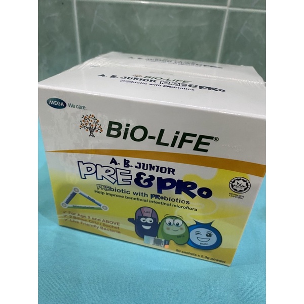 Biolife AB Junior Prebiotic & Probiotic 50s x 2 ( 100s ) exp 3/2023 ...