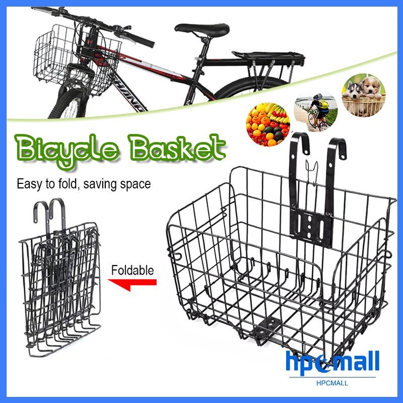 Foldable Bicycle Basket Bike Front Carrier Bicycle Front Basket and