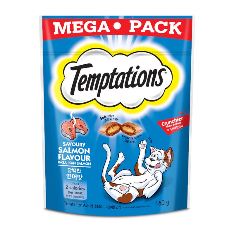 Temptations Savoury Salmon Value Pack 160g | Shopee Singapore