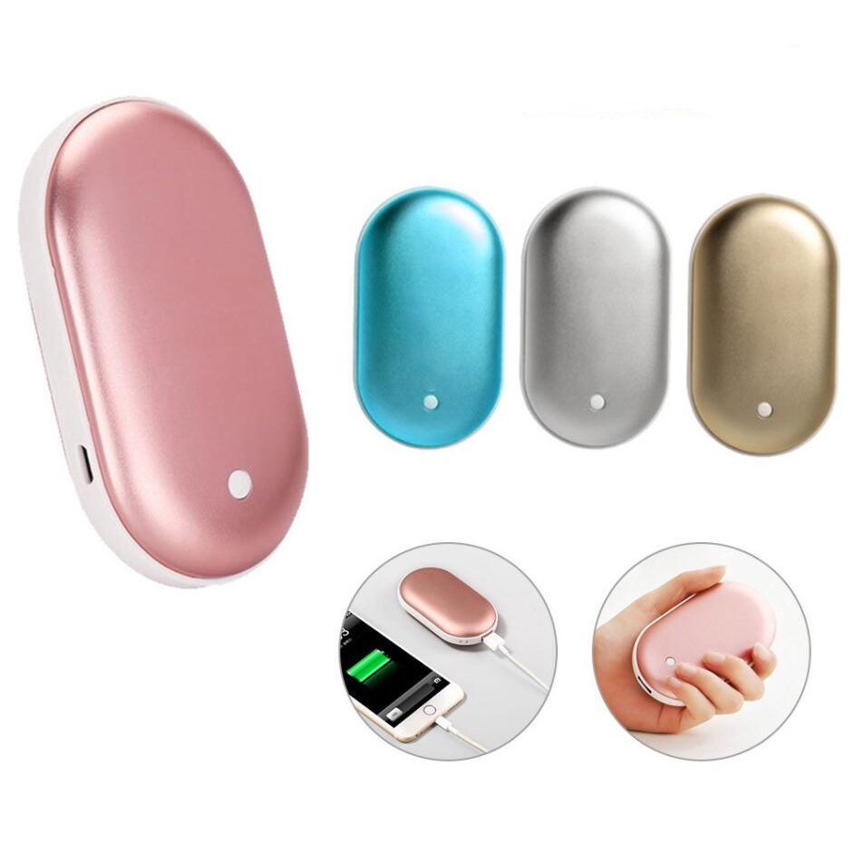 Winter Mini 3 Warm Level Hand Warmer Intelligent temperature control Power Bank USB Charger Double-Side Heating