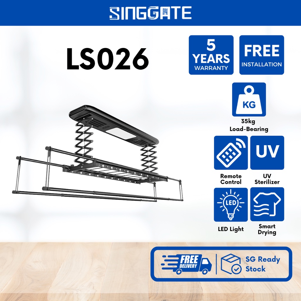 SINGGATE Laundry Rack System LS026 Automated Smart Laundry System