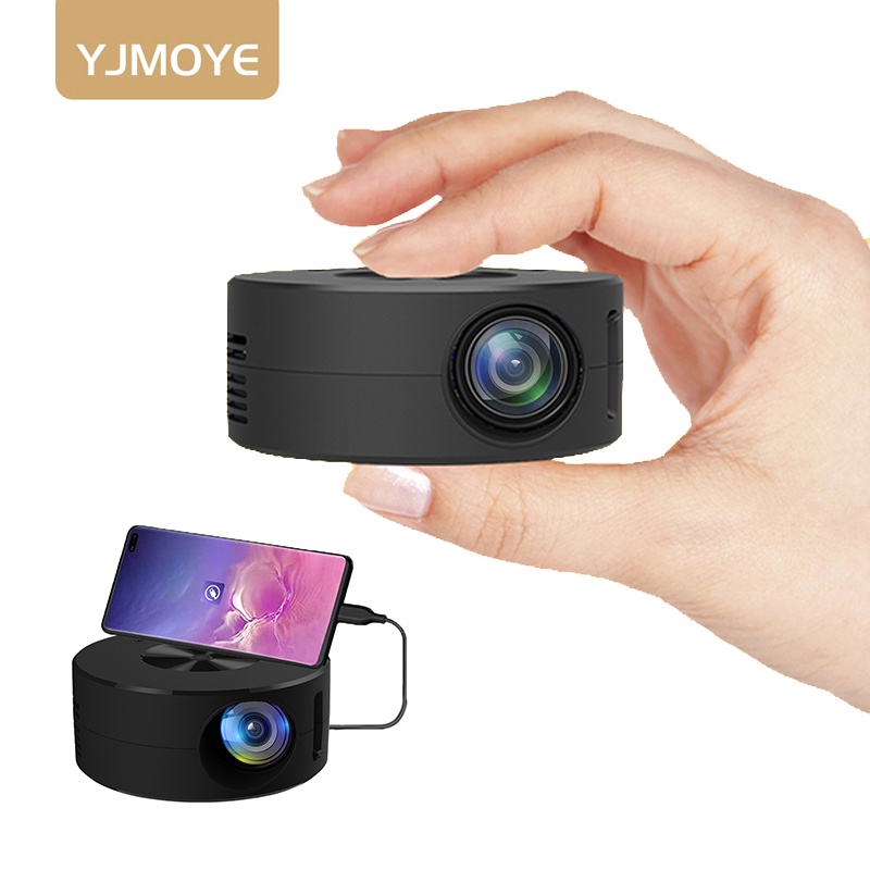 Mini Projector YT200 Portable LED Projectors Support 1080P Compatible
