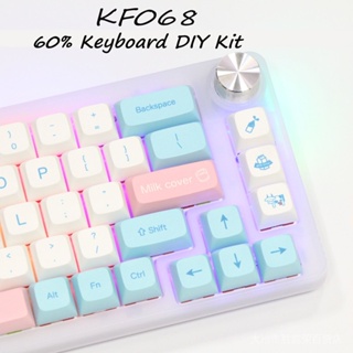 KF068 TM680 Mechanical Keyboard Kit Hot Swap Customized Knob 68Keys 60% RGB Wireless Bluetooth For Cherry Gateron Kailh Switches