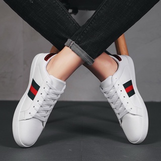 [Limited Time Special Offer] Boys Little Bee Casual Shoes Mandarin Duck Color Low-Top Sneakers Super Popular Lightweight Cloth Korean Version Student White ulzzang Trendy Economical Sports Men's #6