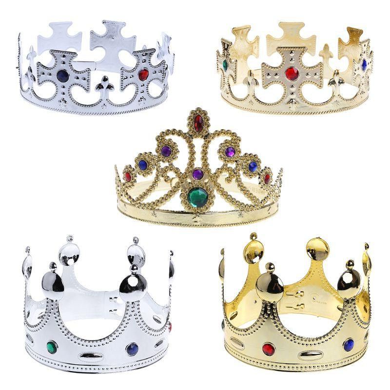King toy crown queen crown tiara adult children adjustable crown head ...