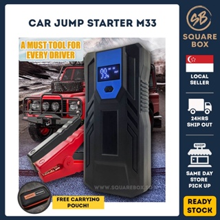 [ 👍STOCKS IN SG! ] Type C Battery Jump Starter Car Jumpstarter jump start Battery Booster With LCD Display