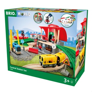 33512 Travel Switching Set BRIO World 42 Piece Train Toy with Accessories and Wooden Tracks for Kids Ages 3 and Up 