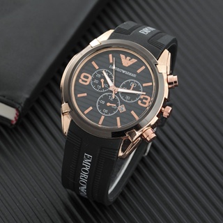 Armani Men's Fashion Simple Watch Business Casual Silicone Quartz Watch