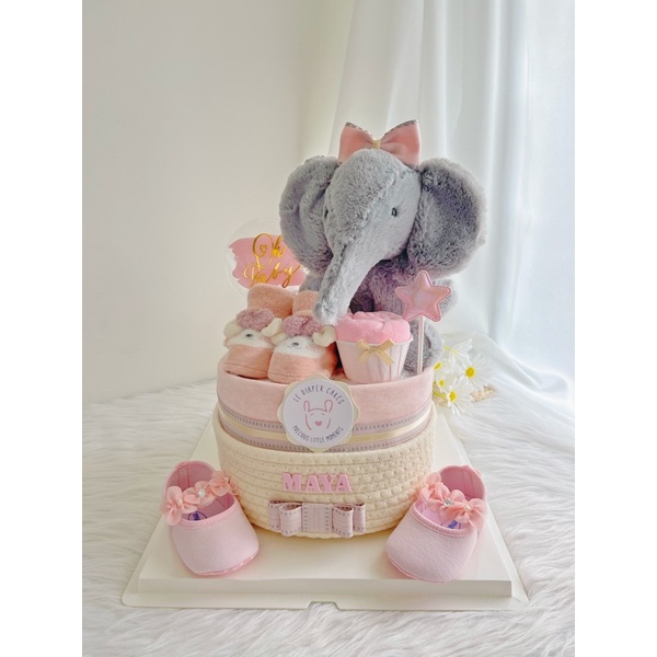 Signature Diaper Cake (S022) Baby Hamper for Newborn, Full Month Party