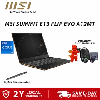 [Ready Stock] NEW MSI Summit E13 Flip Evo A12MT-017SG Ultrabook Laptop- i7-1280P | 1TB SSD | 13.4 FHD 120hz | W11P | 2Y