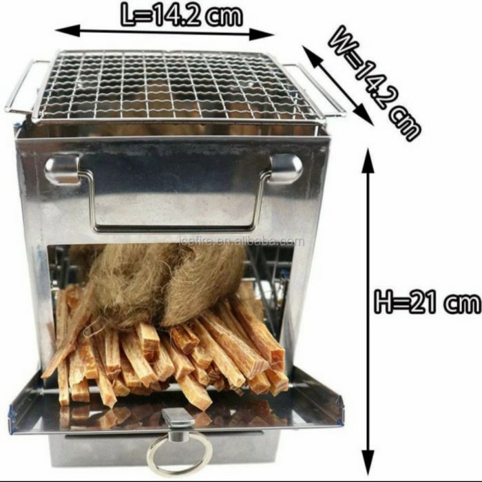 Firewood Firebox Woodstove Camping Bushcraft Bbq Stove Fire Box