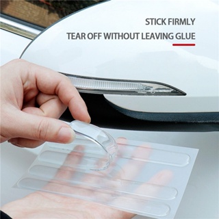Car Door Edge Transparent Anti Scratch Protection Strips Rearview Mirror Anti-collision Protector Sticker Bumper Scuff Plate Bar