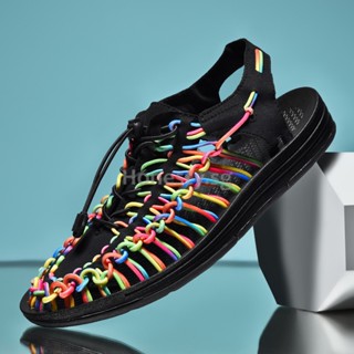 Selling Men&Women Sandals Woven Shoes Fashion Casual Beach Shoes Lightweight Sandals Outdoor Sandals Couple Shoes Plus Size 35-46 3MJA
