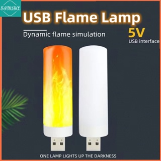 Portable USB Candle Light Flame Lamp Candle Light Soft Light Eye Protection Night Light 12 LED 5V Desk Reading Lamp USB Light firework