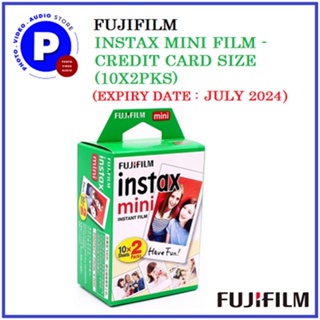 FUJIFILM INSTAX MINI FILM PLAIN FILM TWIN PACK  (10X2PKS) ( EXPIRY DATE : JULY 2024 )
