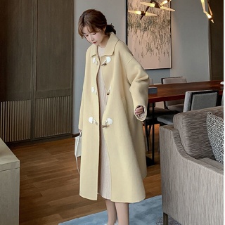 Image of thu nhỏ Autumn Woolen Coat Women's Mid-Length 2021 Winter Horn Buckle High-End Small Trendy #0