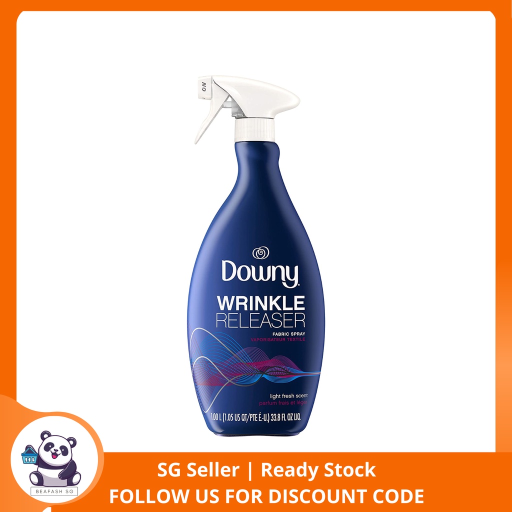 Downy Wrinkle Releaser Fabric Refresher, Light Fresh Scent, 33.8 Fl Oz