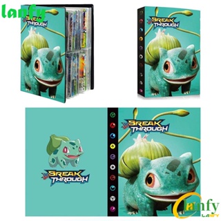 LANFY Pokemon Cards Album Kid Gift Cartoon Pikachu Anime Display Binder Photo Album Collection Folder