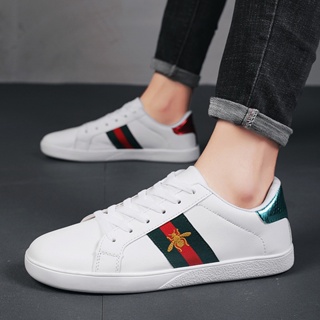 [Limited Time Special Offer] Boys Little Bee Casual Shoes Mandarin Duck Color Low-Top Sneakers Super Popular Lightweight Cloth Korean Version Student White ulzzang Trendy Economical Sports Men's #3