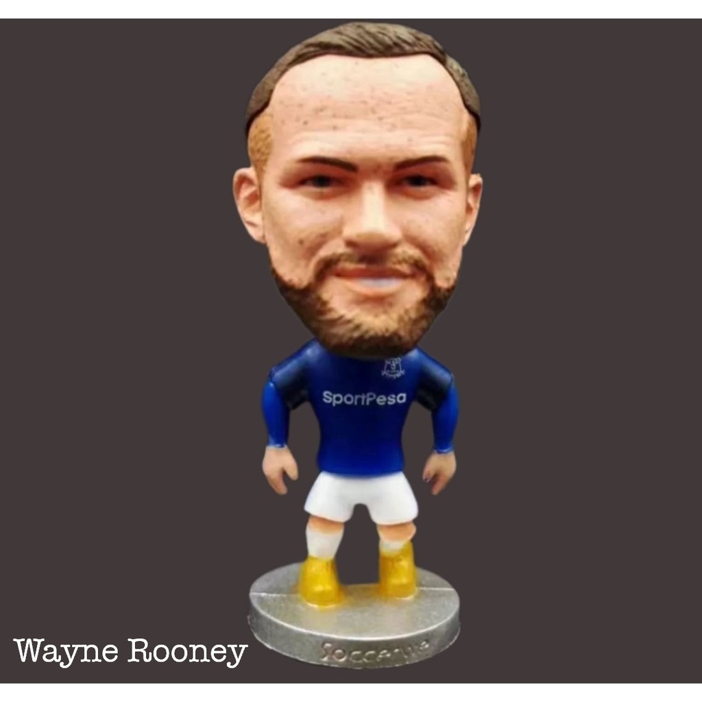 Everton Wayne Rooney Soccerwe Kodoto Miniature Football Figurine Cake