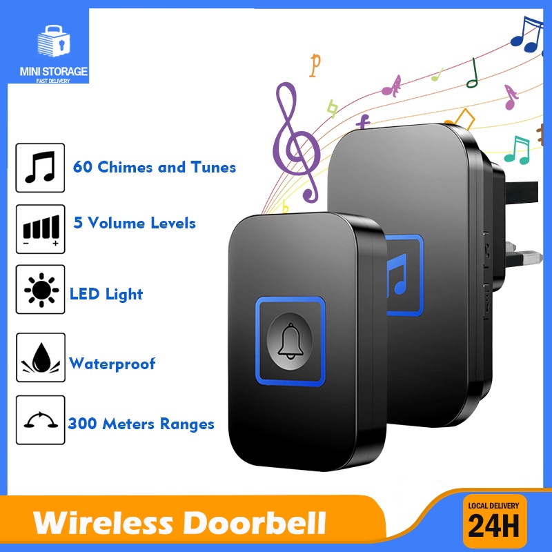 Smart Wireless Doorbell Remote Digital Door Bell Chime Smart Door Bell 智能門鈴