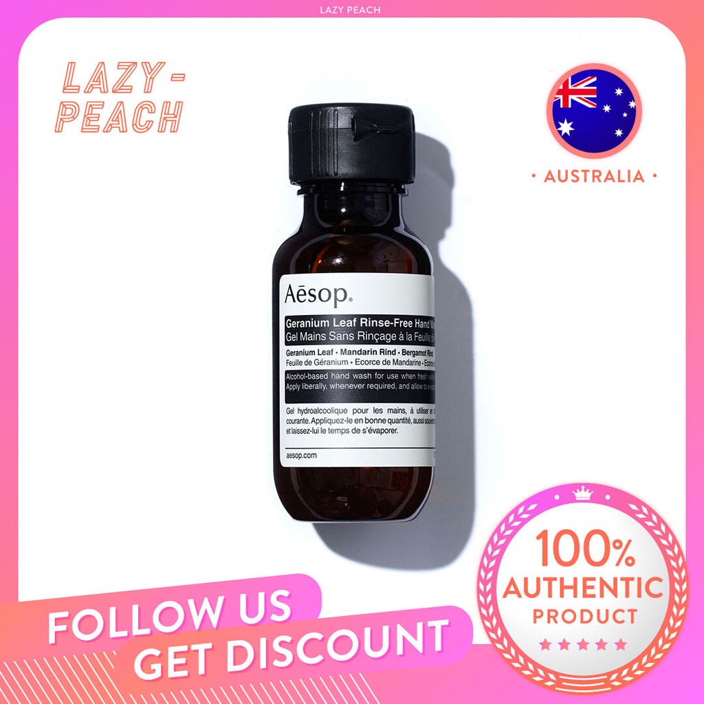Aesop Geranium Rinse-Free Hand Wash 50ml (Hand Sanitizers) (Exp 2024 ...