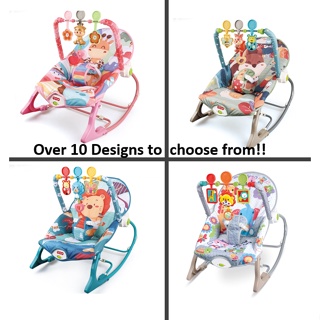 Infant to Toddler Rocker / Baby Bouncer / Baby Rocker w Toys Supports up to 18KG