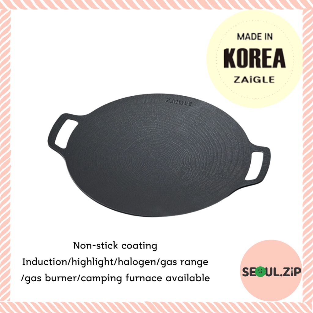 Zaigle Non Stick Korean Griddle Cm Induction Available Korean Grill Pans BBQ Grill