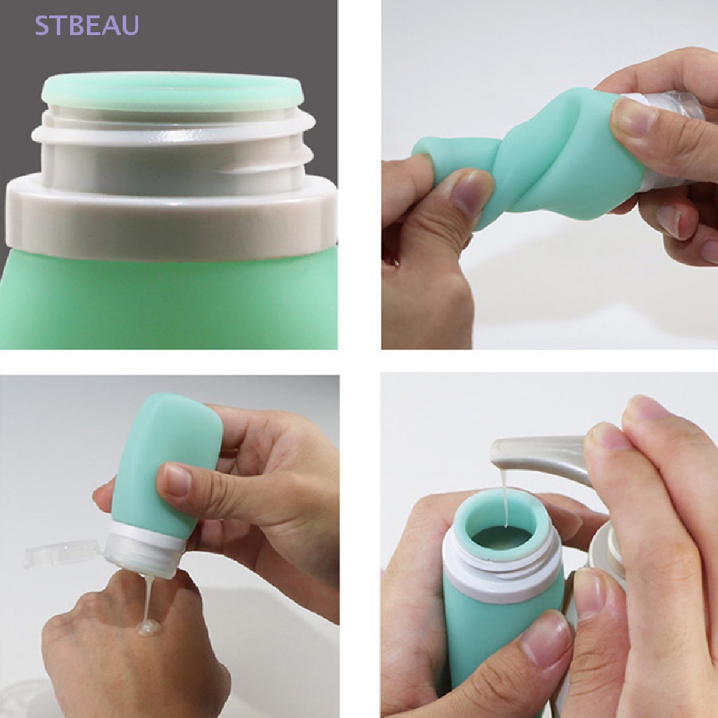 [cxSTBEAU] Shampoo Cream Dispenser Portable Travel Silicone Sub Bottling Sample Container MME