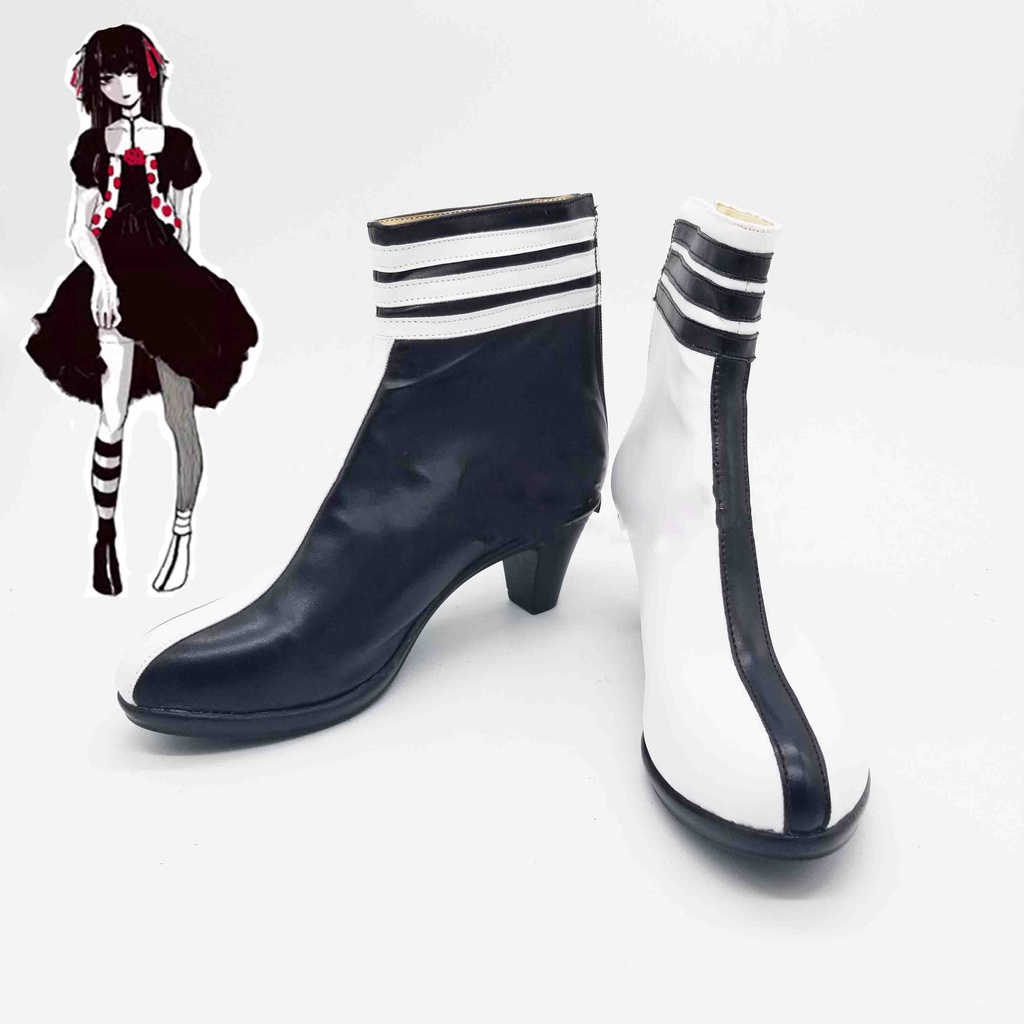 New Tokyo Ghoul JUZO SUZUYA REI Black White High Heel Boots Game Anime shoes Cosplay Accessories Halloween Party shoes for women