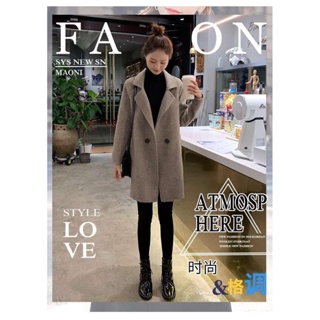 Image of thu nhỏ Autumn Winter Woolen Coat Coat Woolen Coat Women's Mid-Length 2022 Small Slim-fit Korean Version Slimmer Look Autumn Winter Thick Woolen #5