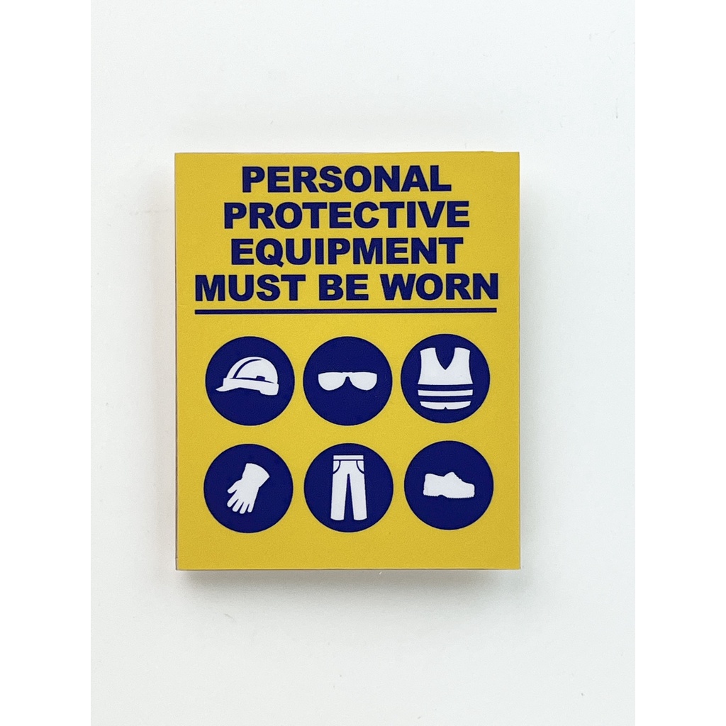 PERSONAL PROTECTIVE EQUIPMENT MUST BE WORN SIGN Shopee Singapore