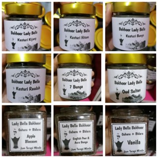 HITAM Bakhoor kasturi (oud gaharu (kasturi kijang, Black, Flowers, raudah. oud sultan 7 Flowers Fragrant sunnah bukhoor sunnah.