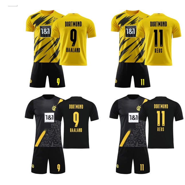 20/21 Season Bundesliga Bumblebee Dortmund Reus Haaland Jersey Set Men