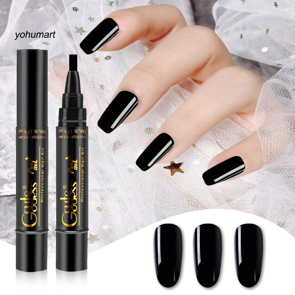 Image of <yohumart> Easy to Carry Nail Gel Pen for Manicure Store One-Step Nail Art Gel Polish Pen Nail Varnish Stunning Visual Effect #7